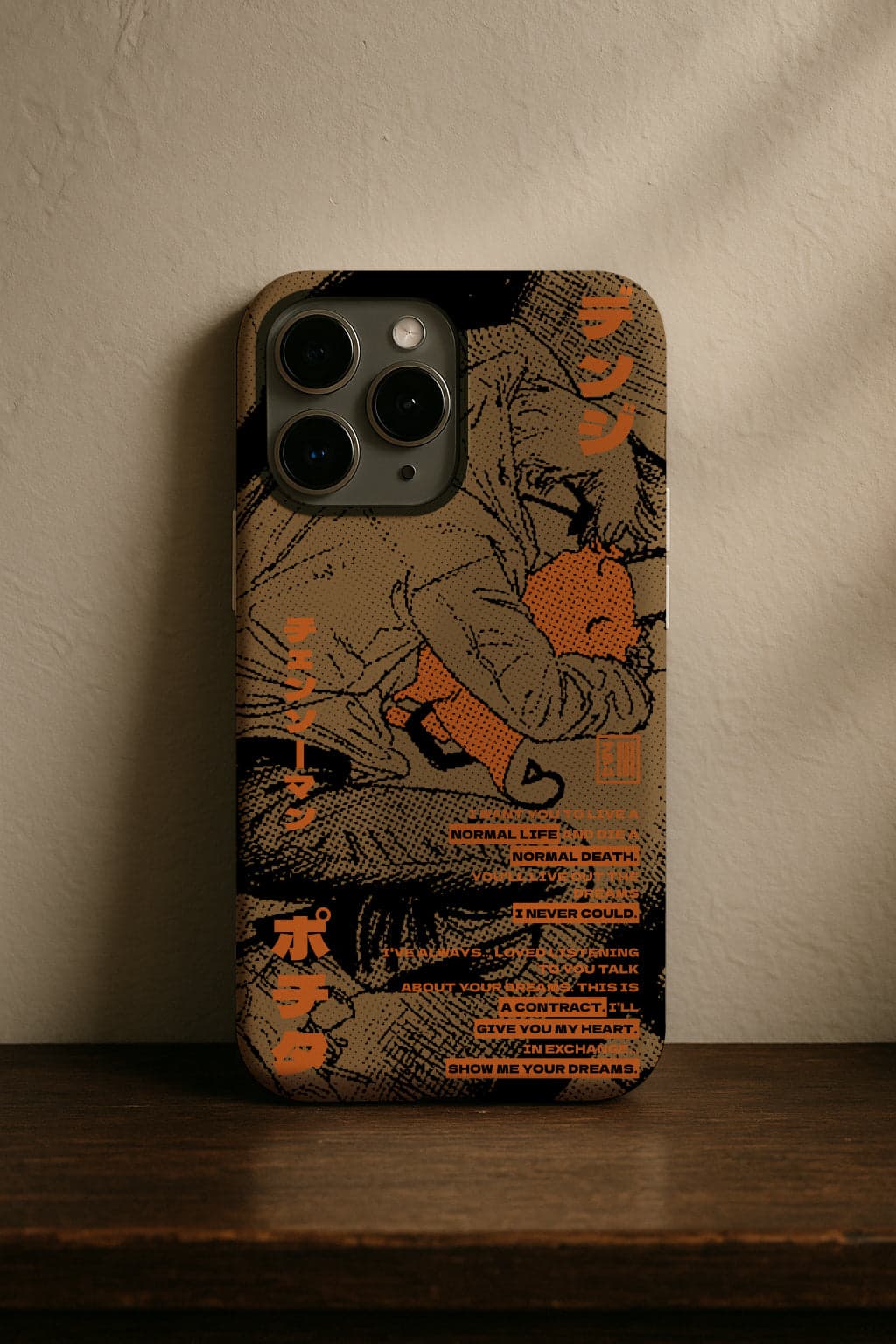 Denji & Pochita phone case, Chainsaw Man