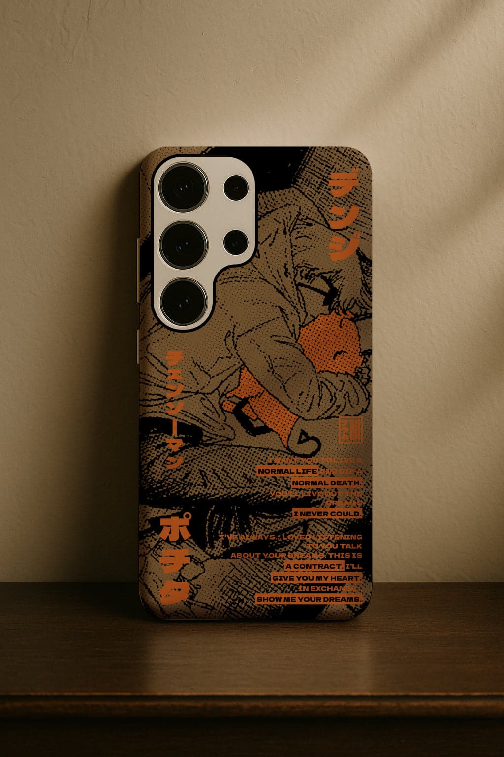 Denji & Pochita phone case, Chainsaw Man