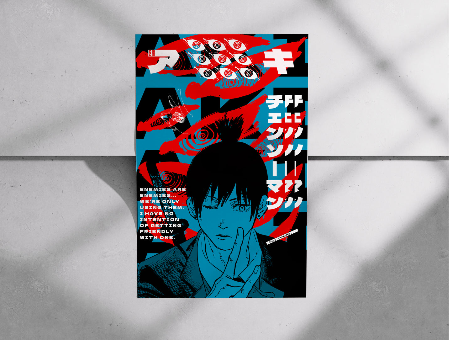 Aki Hayakawa Poster – Chainsaw Man Anime Wall Art