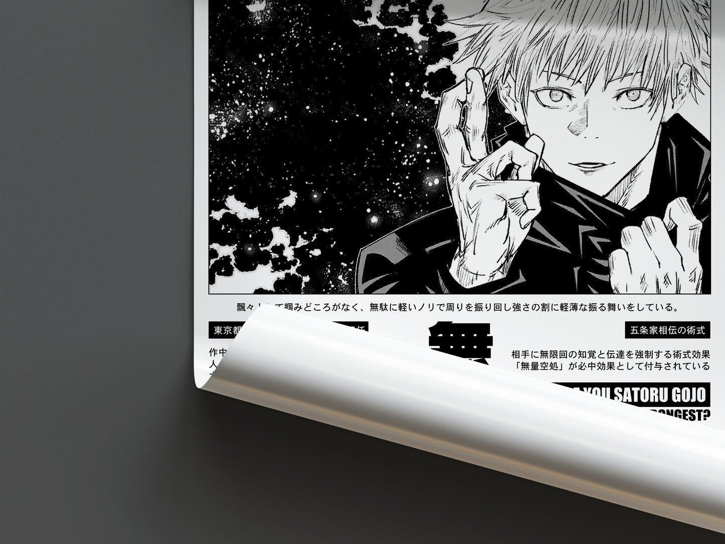 Gojo Satoru Poster