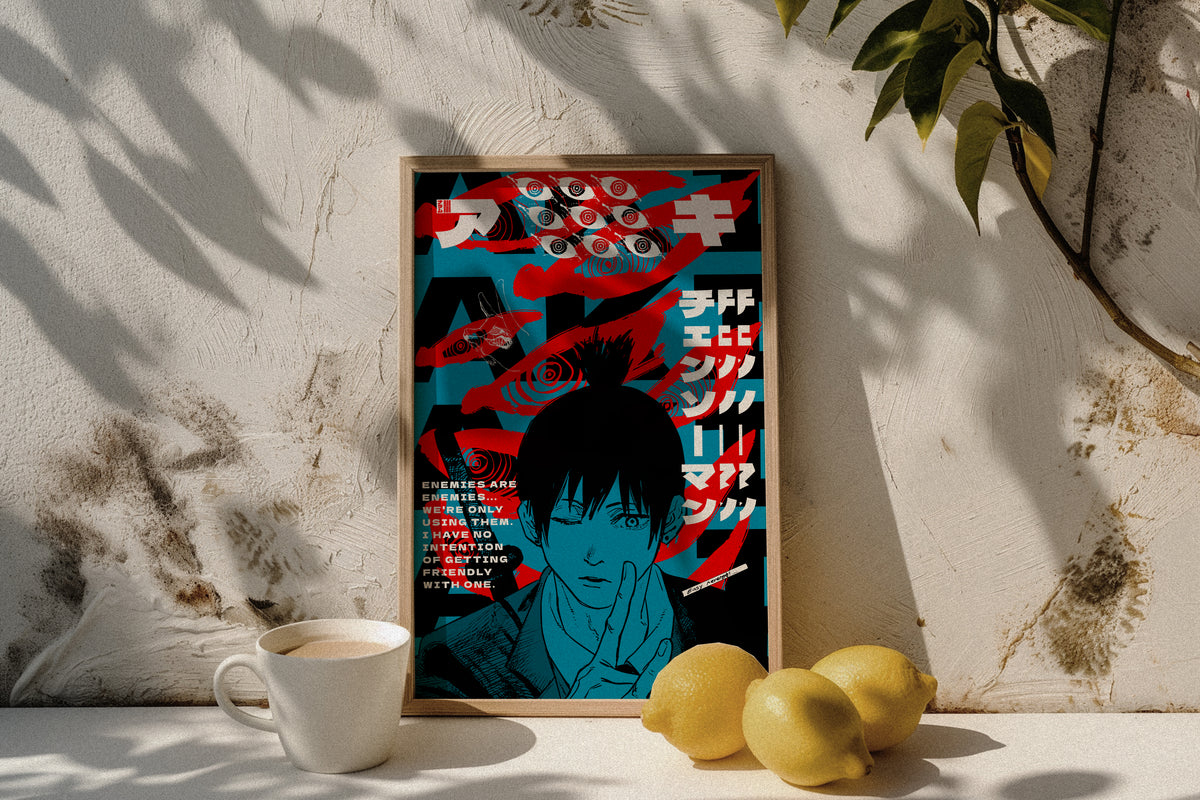 Aki Hayakawa Poster – Chainsaw Man Anime Wall Art